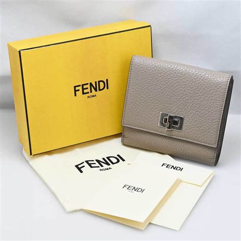 fendi bifold wallet|fendi peekaboo wallet.